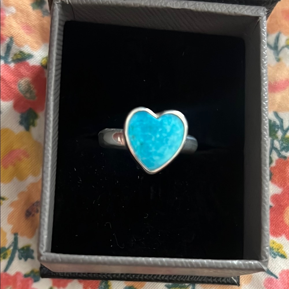Turquoise Heart Ring
